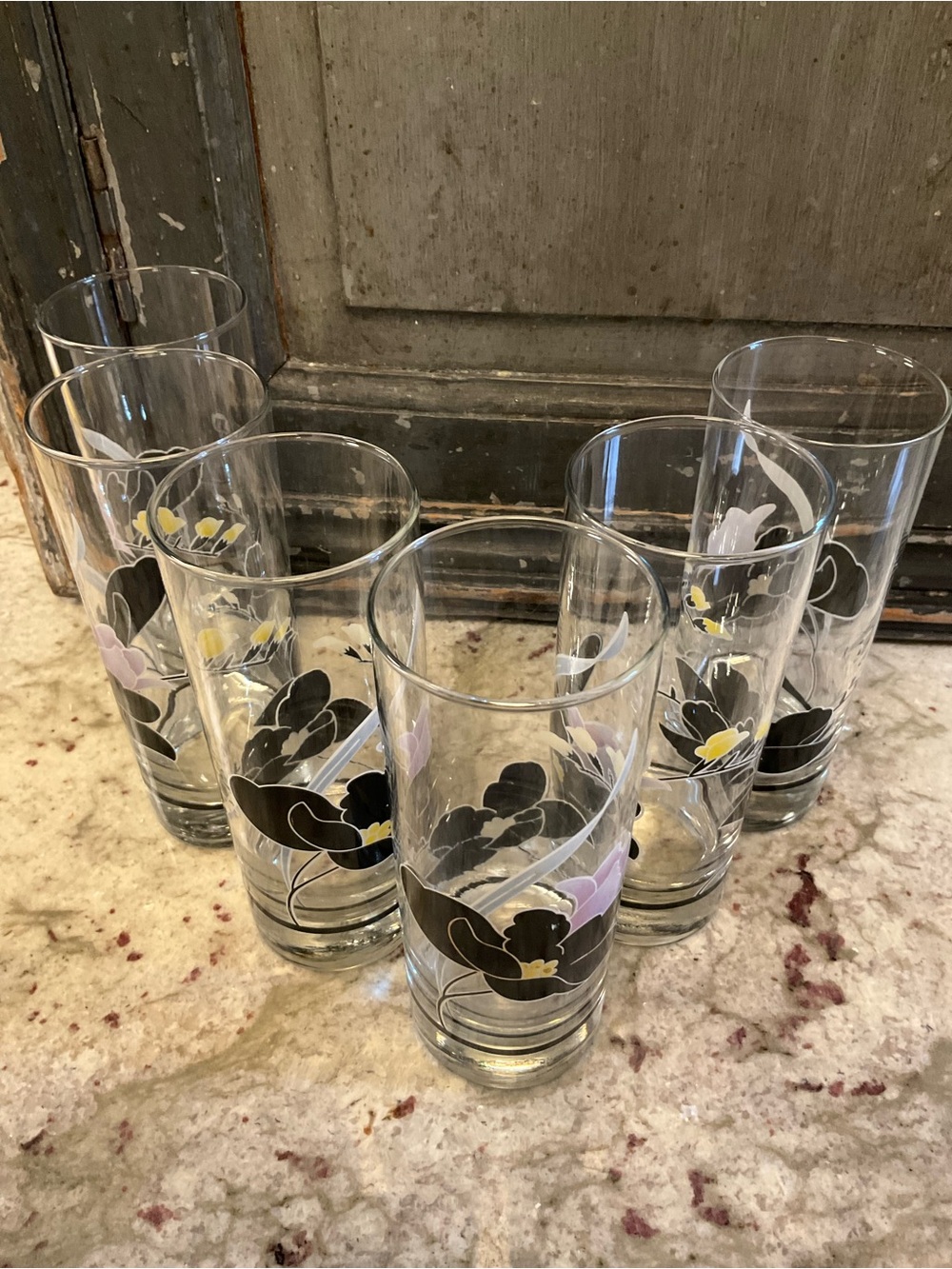 Vintage Luminarc Anais High Ball Drinking Glasses